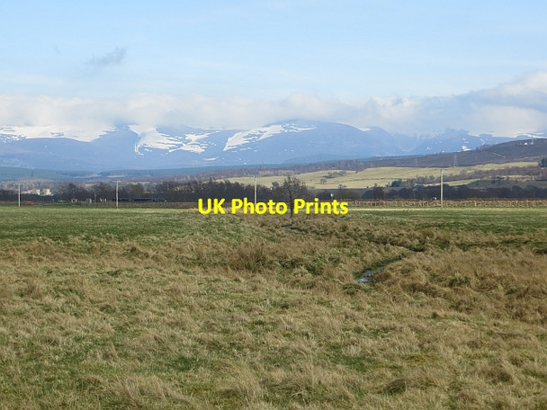 Photo 6"x4" Spey floodplain Kingussie c2014