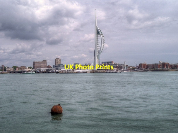 Photo 6"x4" Portsmouth Harbour and Spinnaker Tower Newtown\/SZ6199 c2014