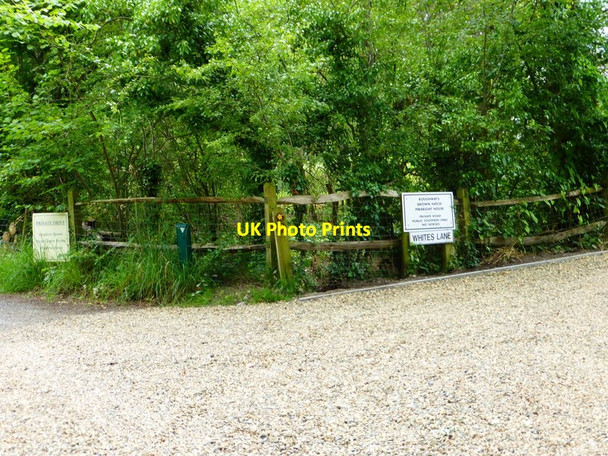 Photo 6"x4" The junction of White's and Chapel Lanes Pirbright c2014