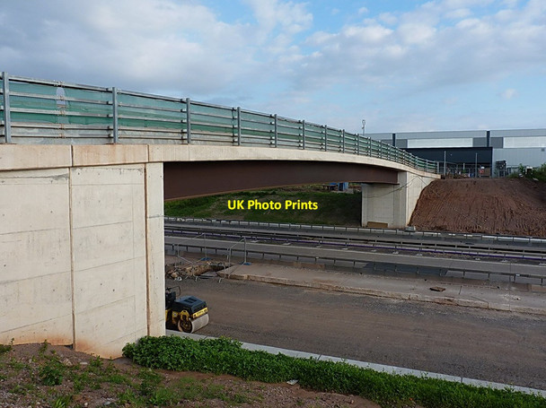 Photo 6"x4" Middle Lane overbridge Coven Heath c2014