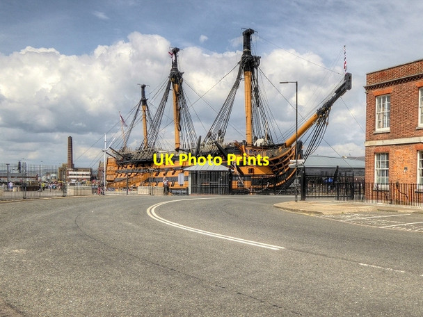 Photo 6"x4" Portsmouth Historic Naval Dockyard, HMS Victory Portsea c2014