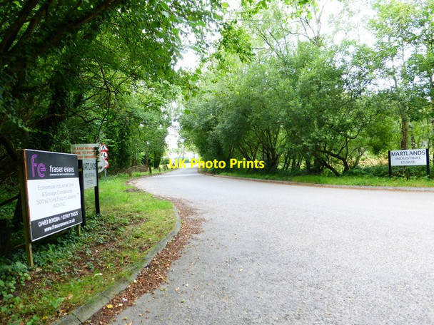 Photo 6"x4" Road into Martlands Industrial Estate Prey Heath c2014
