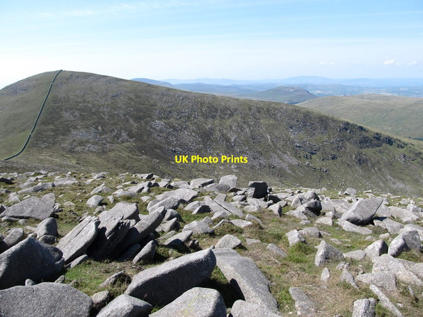 Photo 6"x4" View past the Meelmore block field towards the col Kilcoo c2014