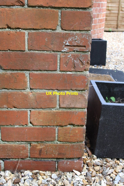 Photo 6"x4" Benchmark on #60 Stanhope Road Reading c2014