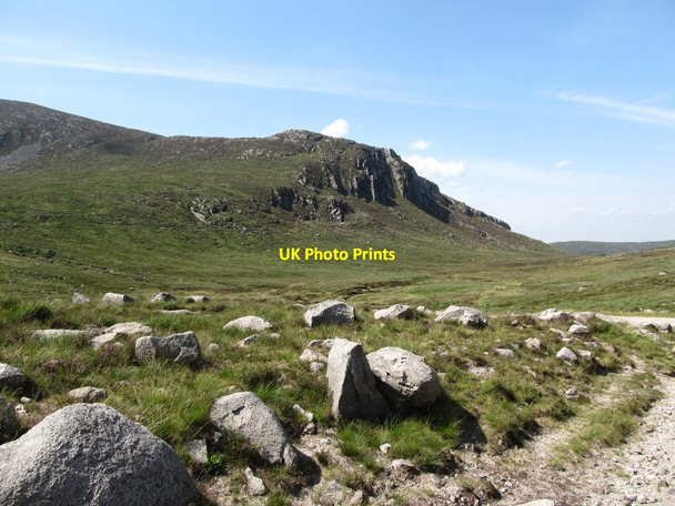Photo 6"x4" View WNW from the Trassey Track towards the Spellack Crag on Meelmore Kilcoo c2014