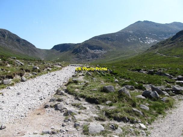 Photo 6"x4" View SSE along the Trassey Track towards the confluence of the two U-shaped valleys Kilcoo c2014