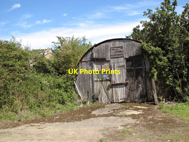 Photo 6"x4" RAF buildings beside the road Bush Green\/TM0298 c2014