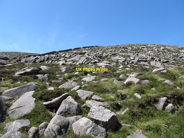 Photo 6"x4" Boulder field and rock steps on the lower slopes of Slieve Meelmore Kilcoo c2014