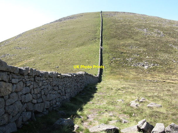 Photo 6"x4" The Mourne Wall ascending Slieve Meelbeg from the Happy Valley col Kilcoo c2014