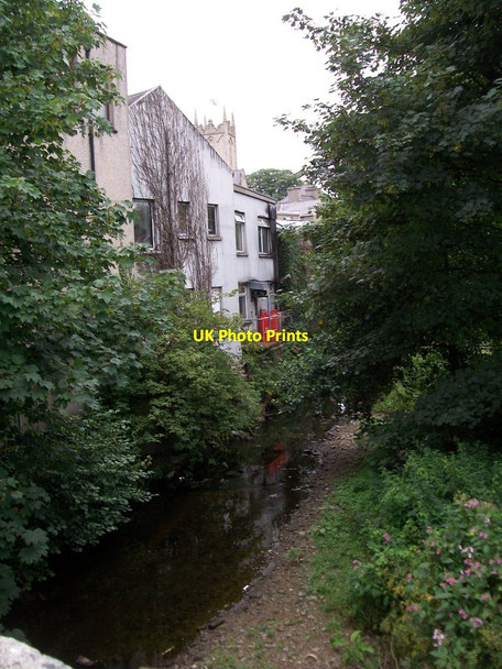 Photo 6"x4" The Aughrim (Little Kilkeel River) above the A2 bridge in the centre of Kilkeel Kilkeel c2014