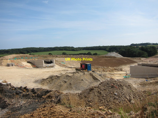 Photo 6"x4" New bridge construction near Acton's Farm Bexhill c2014