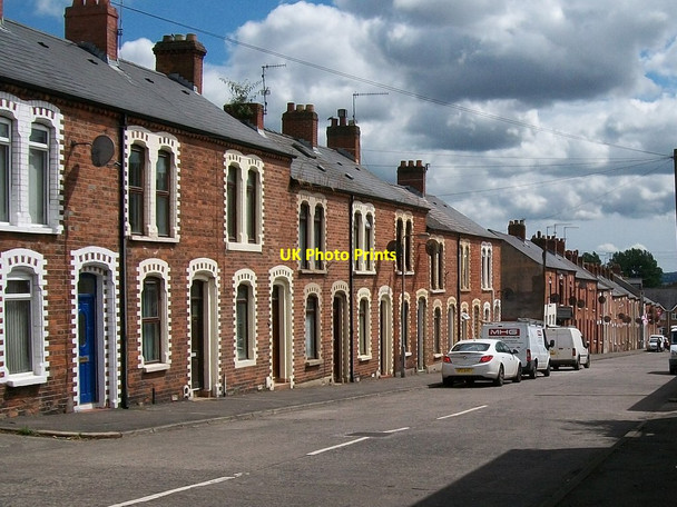 Photo 6"x4" Terraced housing in Woodvale Street, off the Shankill Belfast c2014