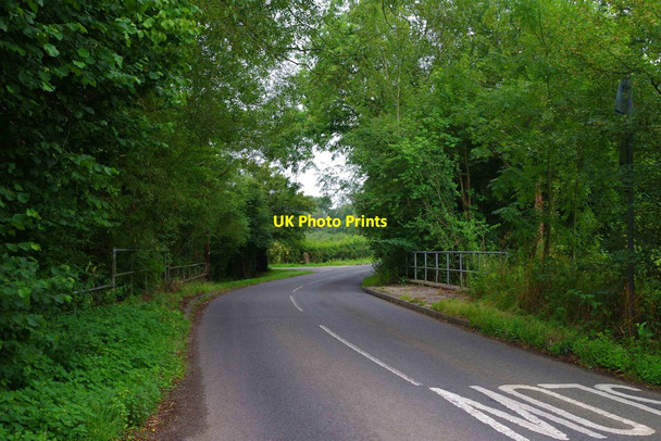 Photo 6"x4" Road from Little Horwood crossing a stream just north of Winslow, Bucks Shipton\/SP7727 c2014