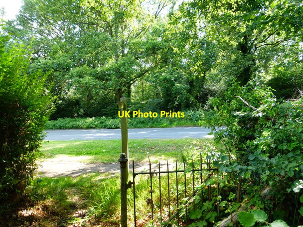 Photo 6"x4" Footpath from north reaches Ash Road Pirbright c2014