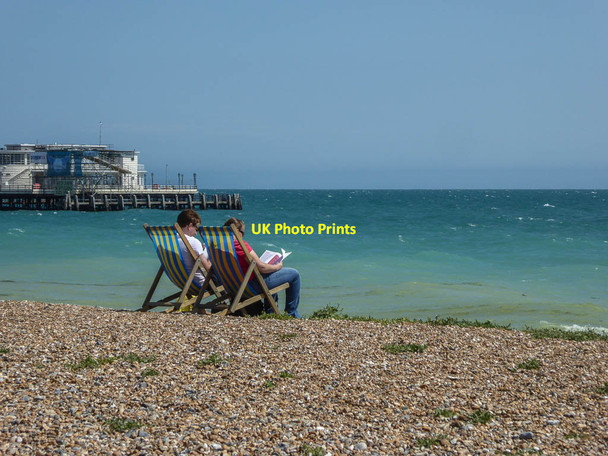 Photo 6"x4" Worthing Beach, Sussex Worthing\/TQ1303 c2014