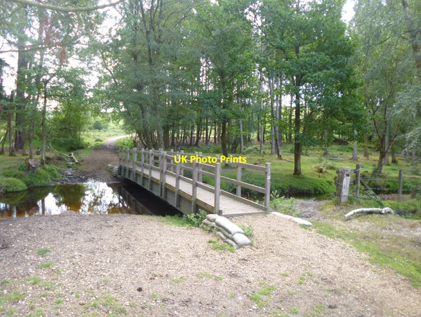 Photo 6"x4" Ibsley, footbridge Linwood\/SU1809 c2014