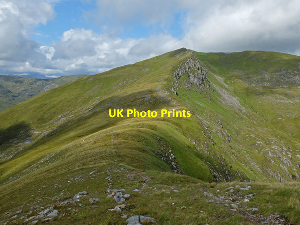 Photo 6"x4" Bealach Caol na Droma Moire Sg\u00f9rr Coire na Feinne c2014