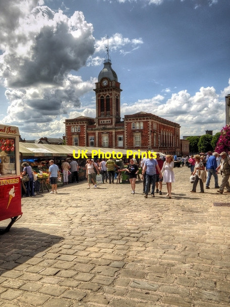 Photo 6"x4" Chesterfield Market Place and Market Hall Chesterfield\/SK3871 c2014