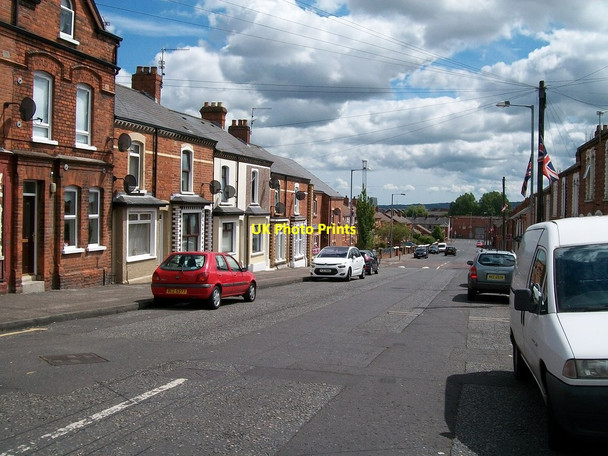 Photo 6"x4" The lower end of Enfield Street, Woodvale Belfast c2014