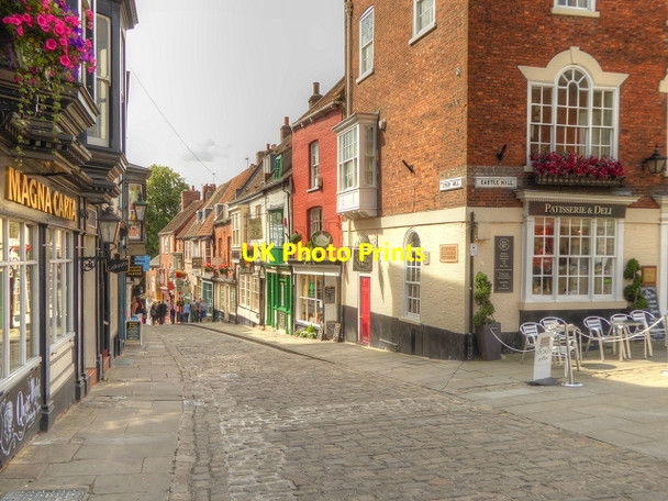 Photo 6"x4" Steep Hill, Lincoln Lincoln c2014