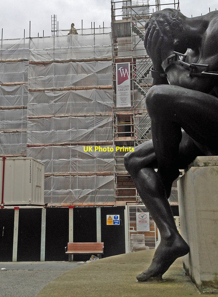 Photo 6"x4" Liverpool Town Hall swathed in scaffold and site hoarding Vauxhall\/SJ3491 c2014