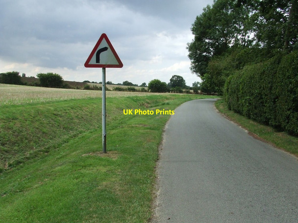 Photo 6"x4" Warning Sign Bruisyard c2014