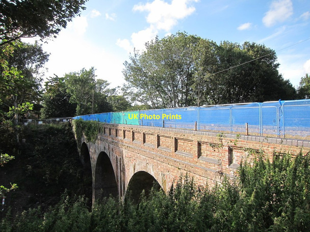 Photo 6"x4" Former railway bridge, Combe Valley Way construction Bexhill c2014