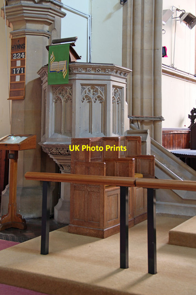 Photo 6"x4" St John the Baptist, Isleworth - Pulpit Isleworth c2014