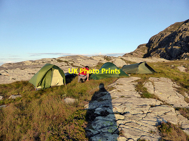 Photo 6"x4" Wild camp beside Llyn Du Llyn Du\/SH6529 c2014