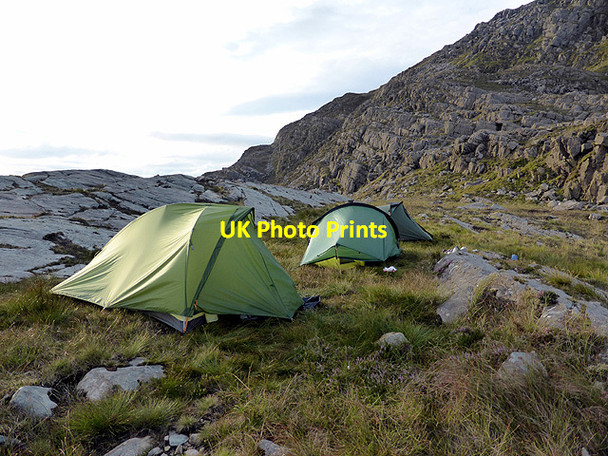 Photo 6"x4" Morning at Llyn Du camp Llyn Du\/SH6529 c2014