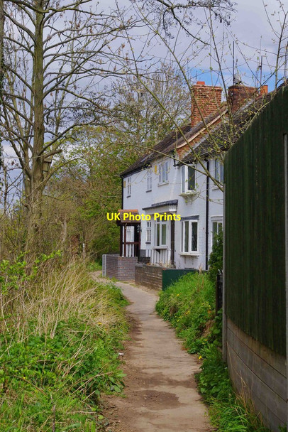 Photo 6"x4" Row of cottages overlooking the River Severn, Stourport-on-Severn Stourport-on-Severn c2013