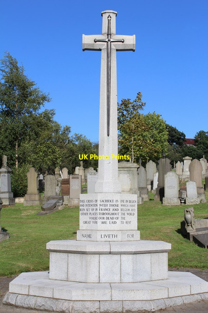 Photo 6"x4" War Memorial at Rutherglen Cemetery High Crosshill\/NS6160 c2014