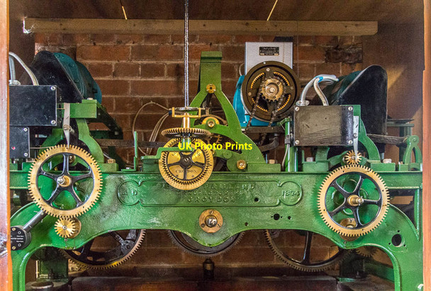 Photo 6"x4" Clock Mechanism,  St John the Baptist Church, Barnet Barnet c2014