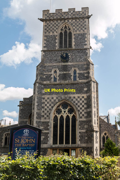 Photo 6"x4" West Door and Tower, John the Baptist Church, Barnet Barnet c2014