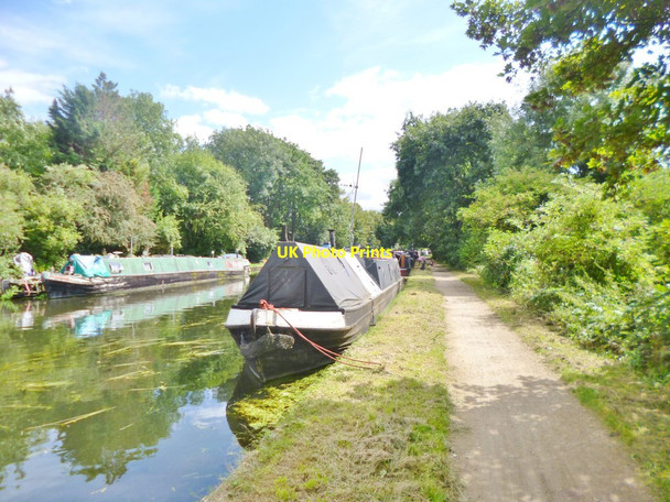 Photo 6"x4" Cowley, canal moorings Uxbridge c2014