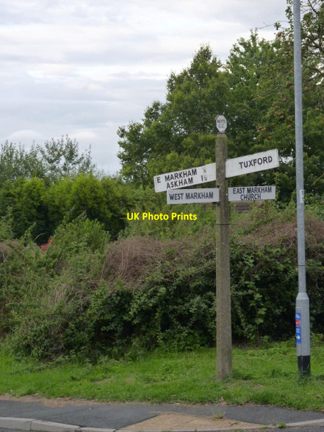 Photo 6"x4" Fingerpost, Mark Lane\/Tuxford Road, East Markham West Markham c2014