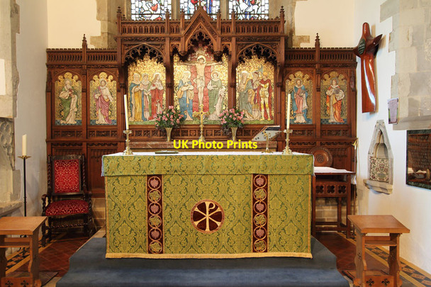 Photo 6"x4" St Mary, East Farleigh - Sanctuary East Farleigh c2014 P1