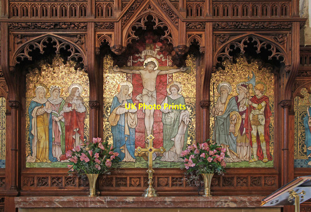 Photo 6"x4" St Mary, East Farleigh - Reredos East Farleigh c2014