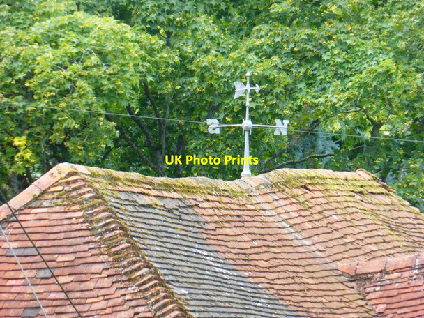 Photo 6"x4" Weathervane at Humbly Grove Powntley Copse c2014