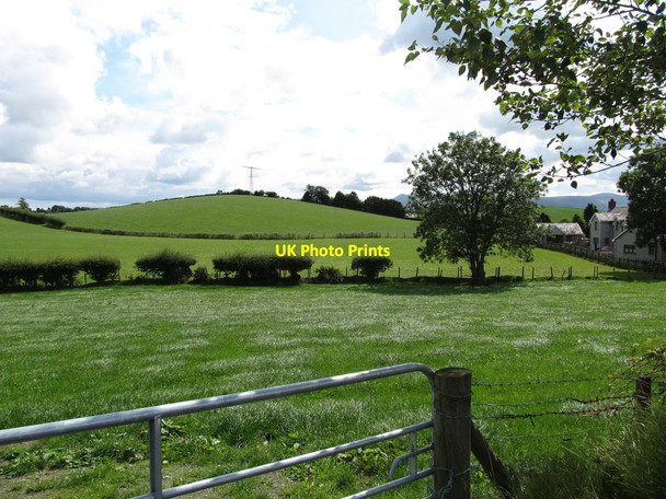 Photo 6"x4" Wind turbine on a drumlin east of the Dromara Road Ballyroney c2014