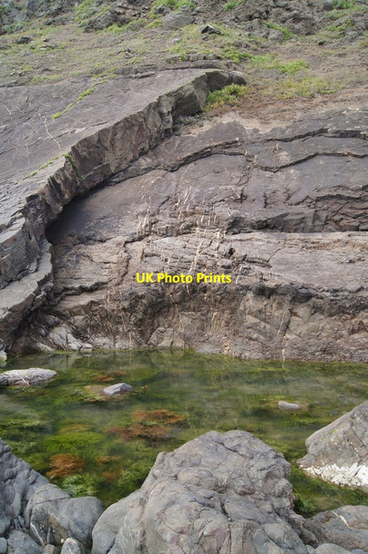 Photo 6"x4" Rock pool at Duckpool Coombe\/SS2011 c2014
