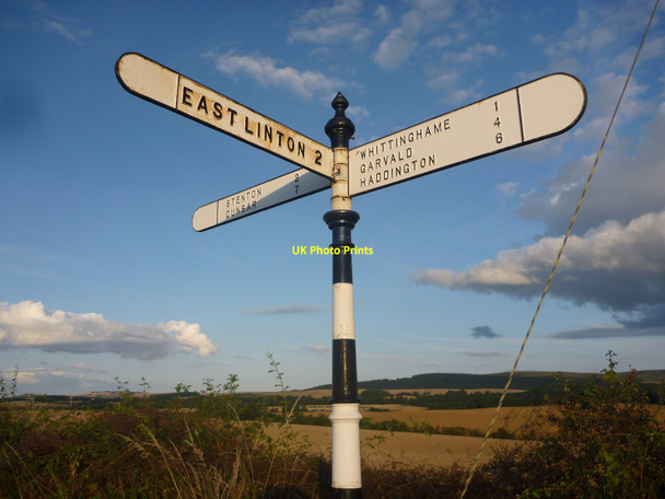 Photo 6"x4" East Lothian County Council Fingerposts : Luggate Junction Luggate Burn c2014