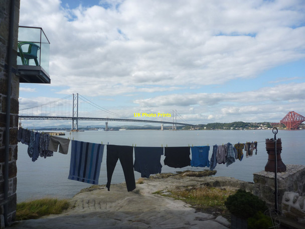 Photo 6"x4" Firth Of Forth : Suspension Queensferry\/NT1278 c2014