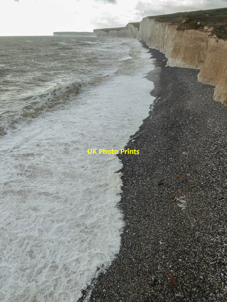 Photo 6"x4" Beach, Birling Gap, Sussex Birling Gap c2014