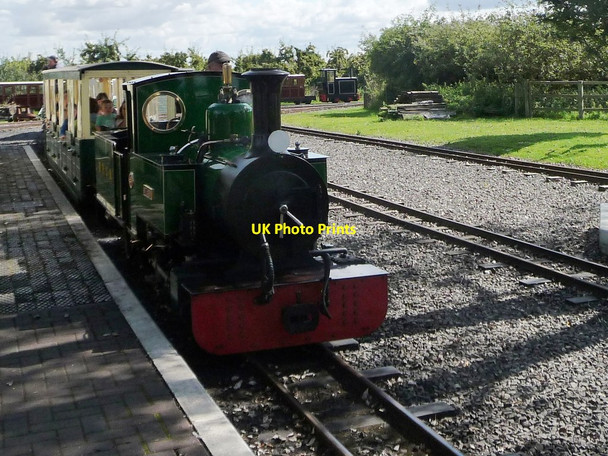 Photo 6"x4" Train arriving at EVLR's terminus station Twyford\/SP0446 c2014