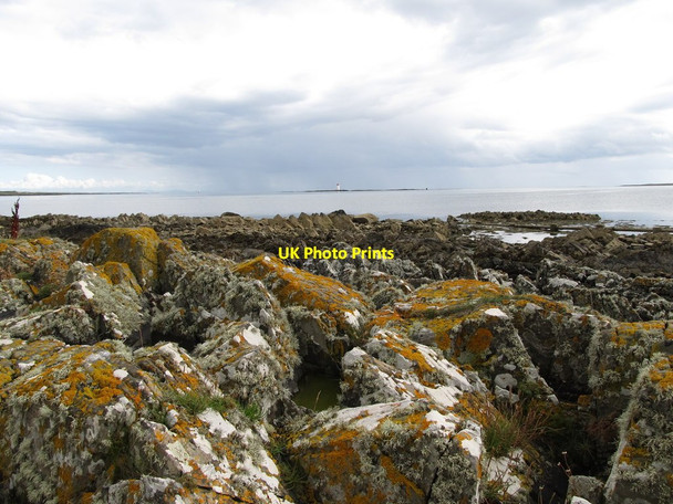 Photo 6"x4" Lichen covered rocks on a pladdy off Kilclief Ballyhornan c2013