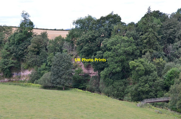 Photo 6"x4" Sandstone cliffs, Oxnam Water Crailing c2014