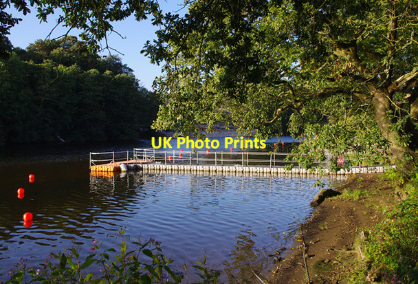 Photo 6"x4" Temporary jetty, River Lune Halton\/SD5064 c2014