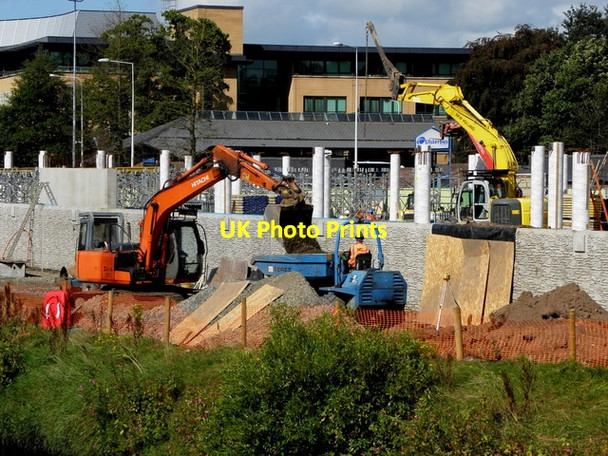 Photo 6"x4" Construction work along the Strule, Omagh Omagh c2014