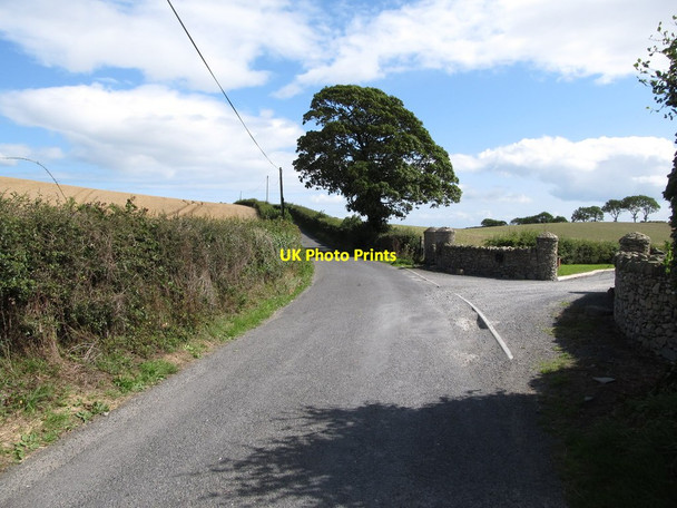 Photo 6"x4" Ballyhosset Road climbing east over a drumlin Bishops Court\/J5642 c2014